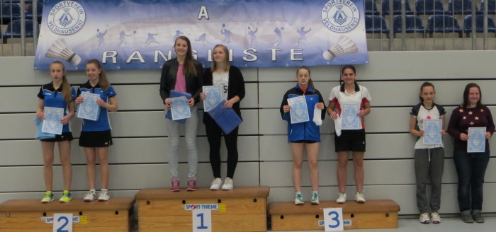 4. Platz im MD U17: Lea Schaar (VfL Lüneburg) / Josephine Dau
