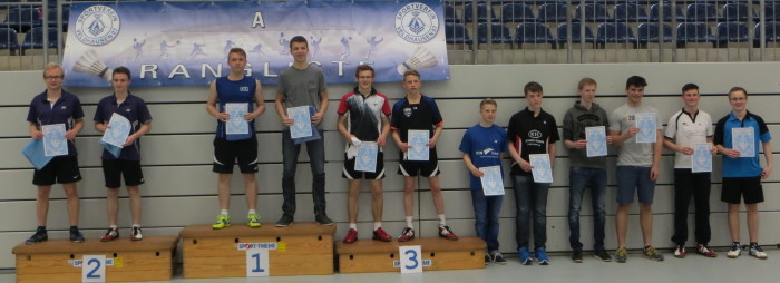 6. Platz im HD U19: Bjarne Marben (TuS Schwinde/ Enrico Jakobi