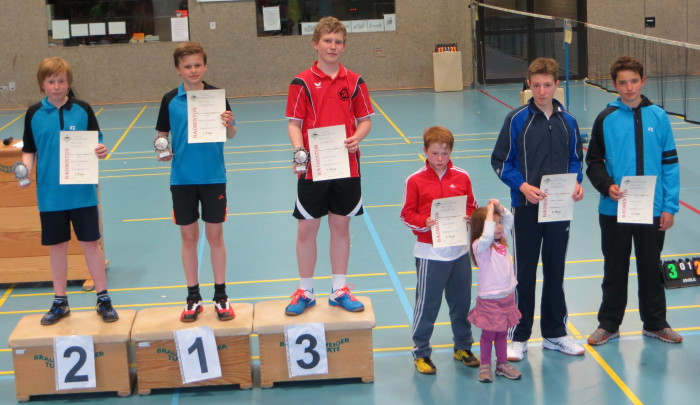 JE U15: 1. Platz: Hannes Weinholz; 2. Platz: Jonas Weidemann; 4. Platz: Marvin Koch; 6. Platz: Marcel Czaya