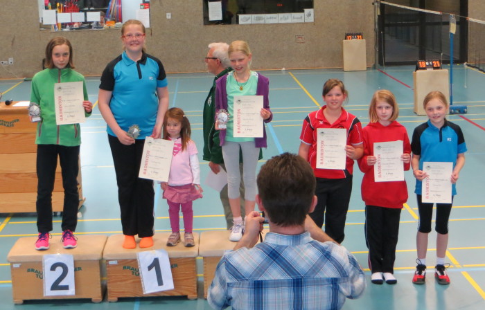 ME U13: 1. Platz: Caroline Dau; 6. Platz: Theresa Six