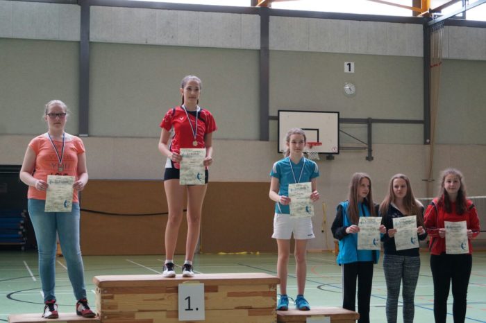 ME U15: 2. Platz: Caroline Dau, 4. Platz: Sarah Werner, 5. Platz: Henrike Ahlf
