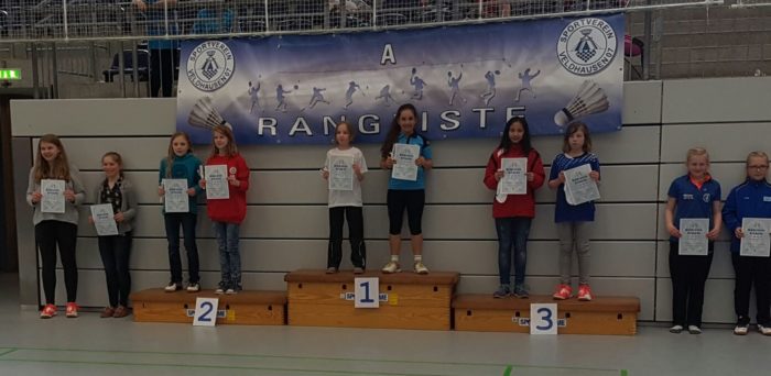 MD U13: 2. Platz: Theresa Six/Franziska Richter (TVV Neu Wulmstorf)