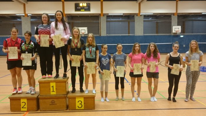 MD U17: 1. Platz: Josephine Dau / Lea Schaar (VfL Lüneburg), 6. Platz: Helene Hilbertz / Larissa Voss
