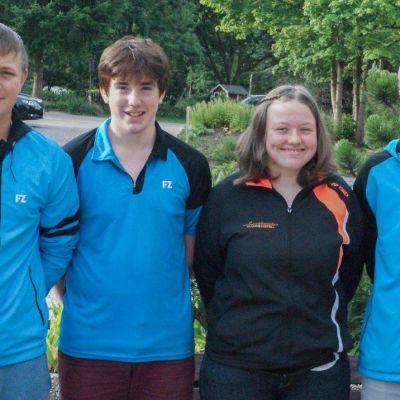 Jonah Schulz, Tobias Peter, Josephine Dau und Enrico Jakobi absolvierten die 8-tägige Ausbildung zum Junior-Trainer in der Sportakademie in Clausthal-Zellerfeld.